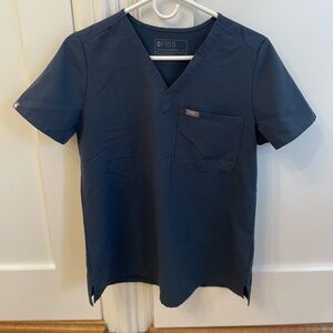 FIGS Dark Harbor Scrub Top